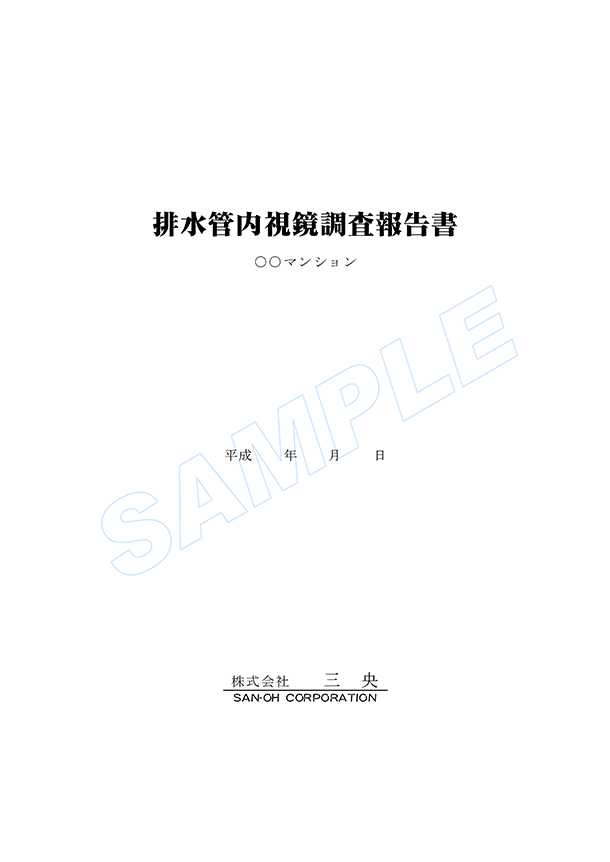 排水管内視鏡調査報告書